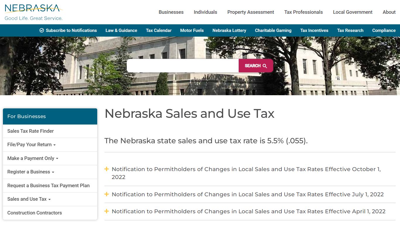 Nebraska Sales and Use Tax | Nebraska Department of Revenue